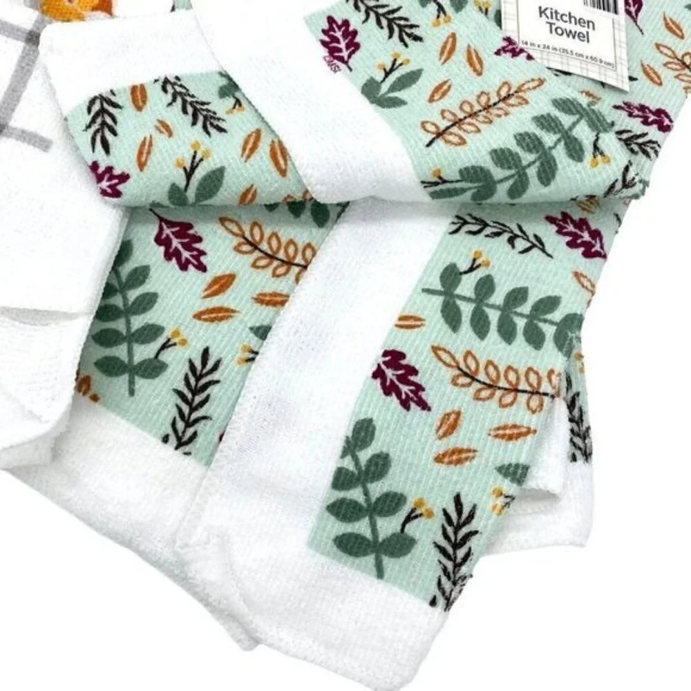 Fall Harvest Home Pumpkin Kitchen Towel Sets New
